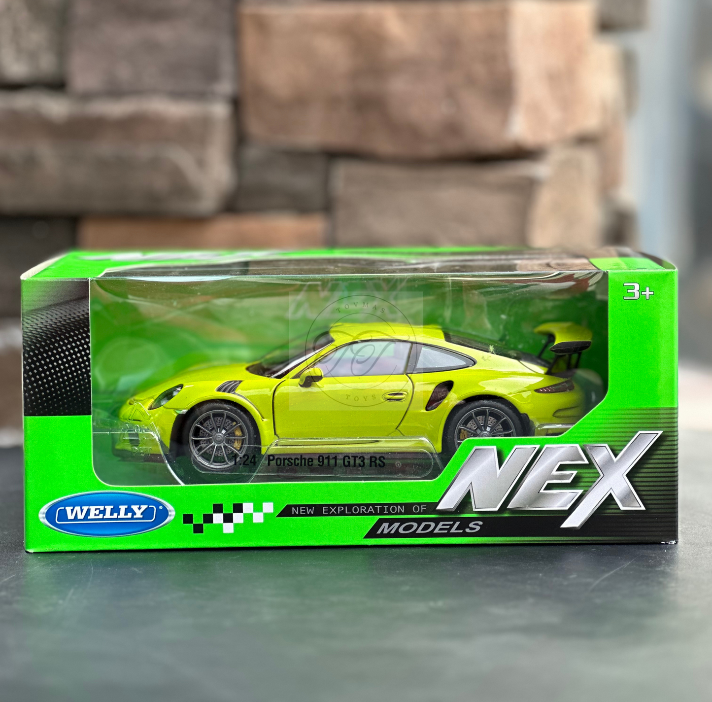 WELLY 1:24 SCALE 2019 PORSCHE 911 GT3 RS 991 LIME GREEN 24080L.GN