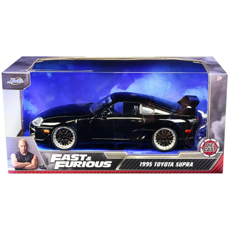 Jada 1:24 Fast & Furious 1995 Toyota Supra Black Diecast