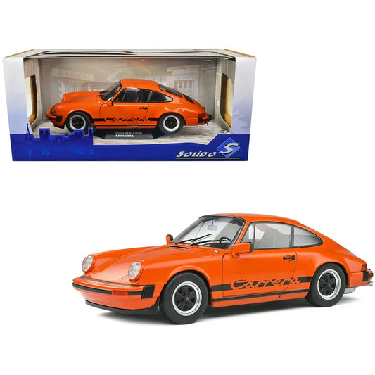 SOLIDO 1:18 1977 PORSCHE 911 3.0 Carrera Orange Diecast