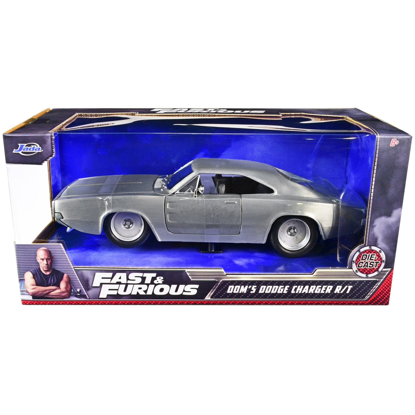 Jada 1:24 Dom’s 1970 Dodge Charger R/T BARE METAL Fast & Furious 7