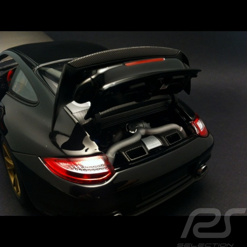 MINICHAMPS 1:18 2011 PORSCHE 911 997 GT2 RS BLACK with Gold WHEELS 100-069402