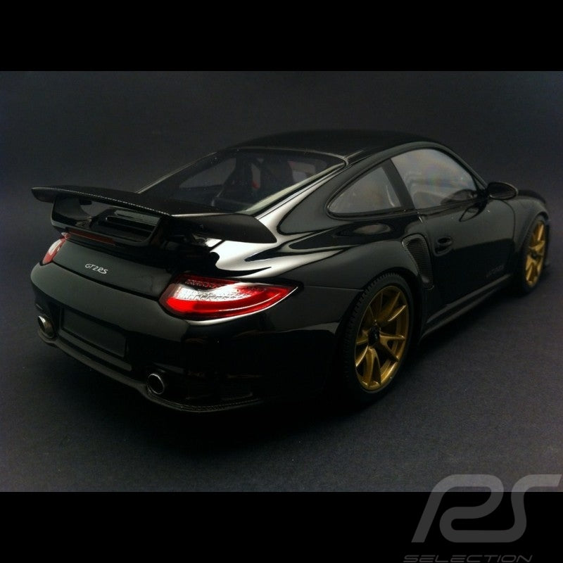 MINICHAMPS 1:18 2011 PORSCHE 911 997 GT2 RS BLACK with Gold WHEELS 100-069402