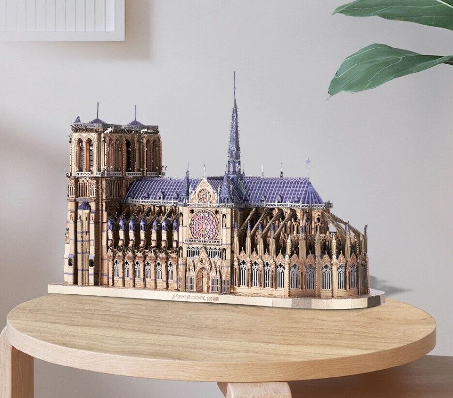 Piececool Notre-Dame DE Paris Large Full color HP161-BS Difficulty Level 5 3D Puzzle