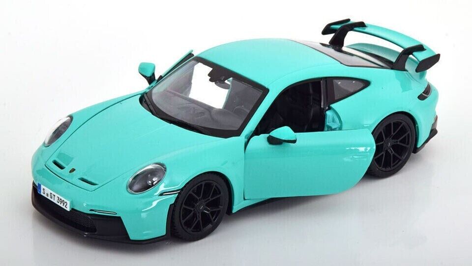 BBURAGO 1:24 PORSCHE 911 GT3 DIECAST LIGHT GREEN 18-21104