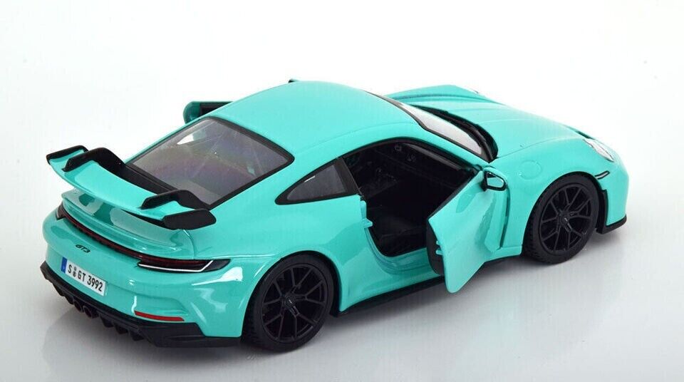 BBURAGO 1:24 PORSCHE 911 GT3 DIECAST LIGHT GREEN 18-21104