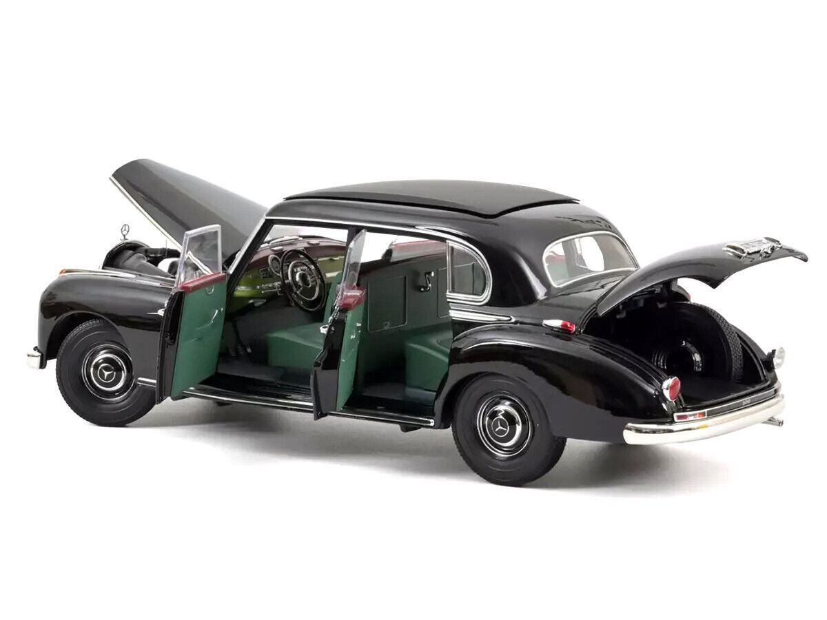 NOREV 1:18 1955 MERCEDES-BENZ 300 KONRAD ADENAUER GREEN INTERIOR BLACK 183707