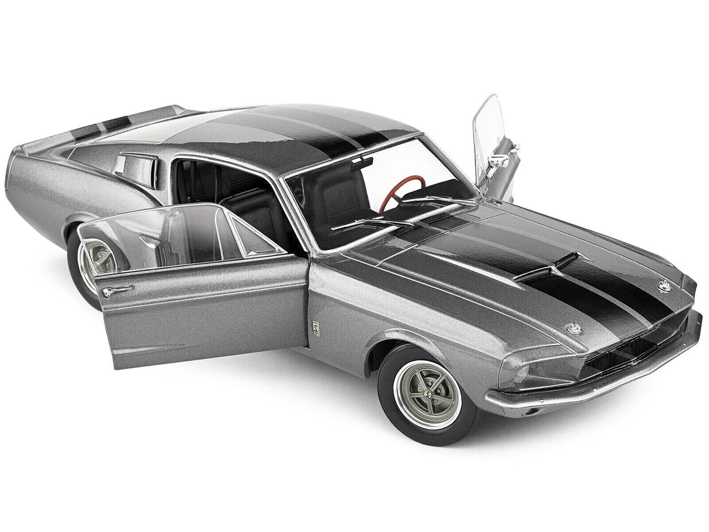 Solido 1:18 1967 Shelby GT500 Grey With Black Stripes S1802905