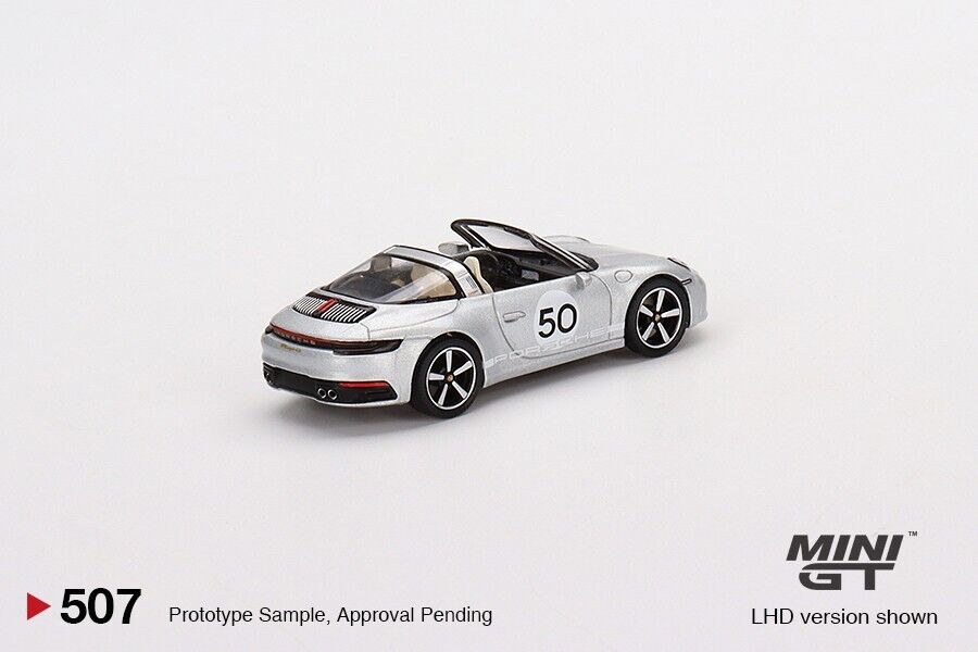 Mini GT 1:64 Porsche 911 Targa 4S Heritage Design Edition (GT Silver Metallic)