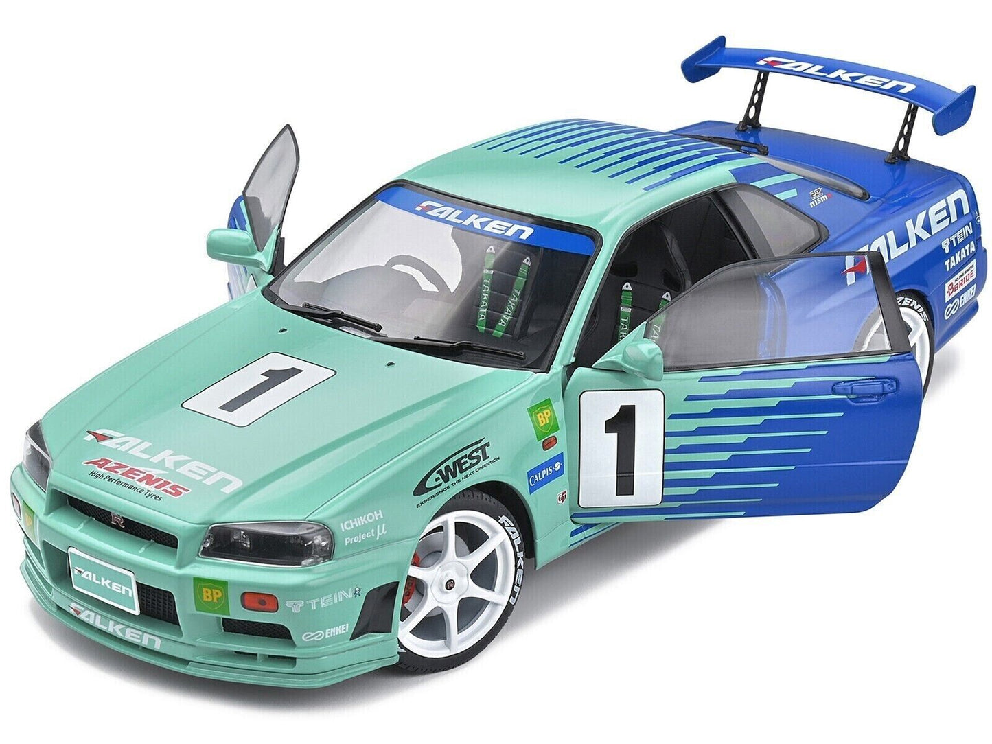 Solido 1:18 Nissan Skyline (R34) GT-R JGTC 2001-1999 #1 S1804304 Diecast