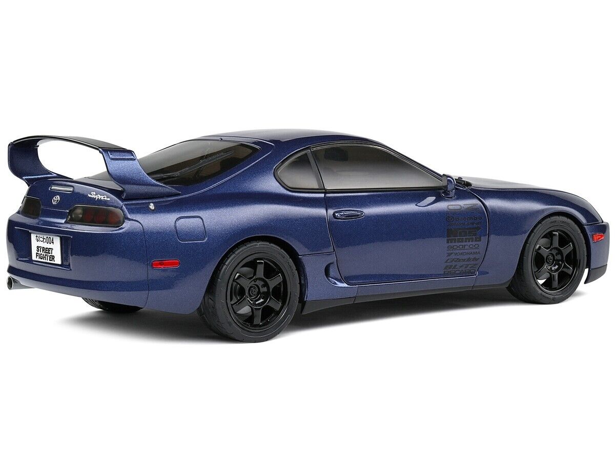 SOLIDO 1:18 1993 TOYOTA SUPRA MK4 (A80) STREETFIGHTER RHD DARK BLUE  S1807603