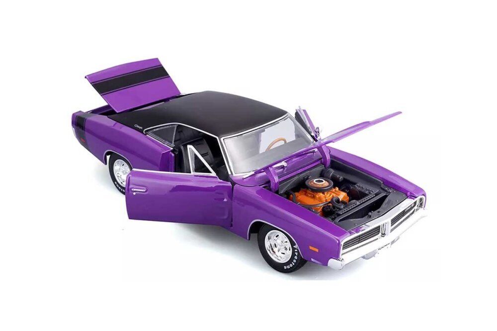 Maisto 1:18 1969 DODGE CHARGER R/T DIECAST Purple