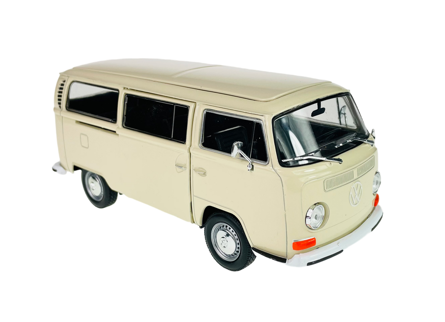 Welly 1:24 1972 Volkswagen T2 Bus Cream 22472W-Cream Diecast