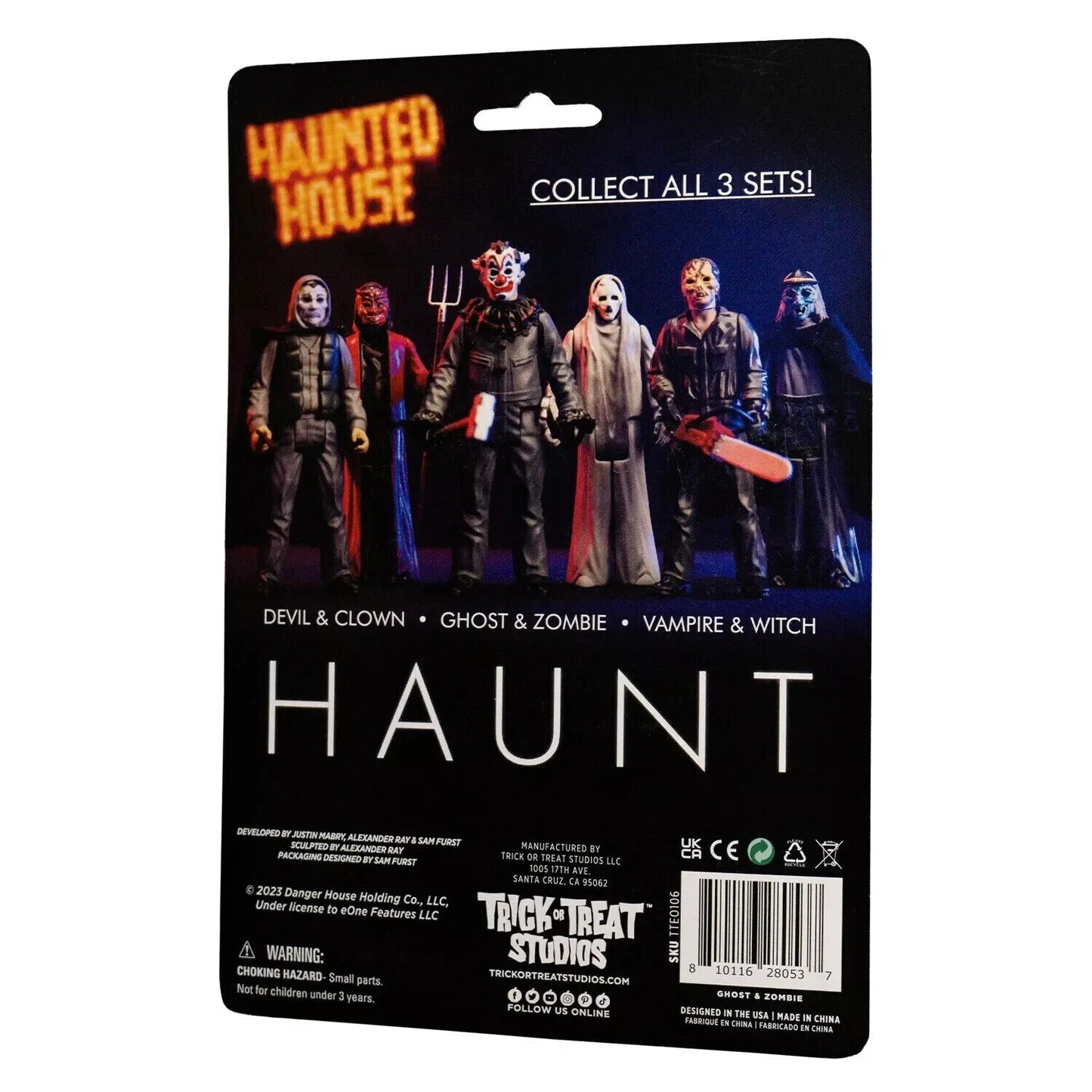 Trick or Treat Studios Haunt 3.75 Inch Action Figure 2-Pack | Ghost & Zombie