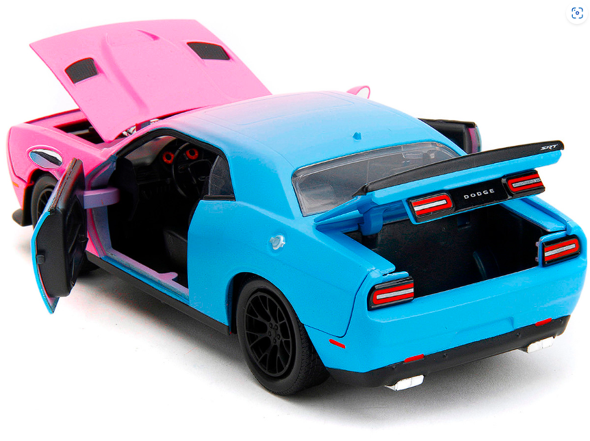 Jada 1:24 Dodge Challenger SRT Hellcat 2015 Pink Slips Diecast