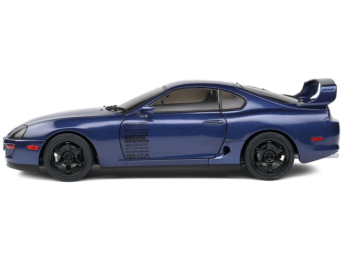 SOLIDO 1:18 1993 TOYOTA SUPRA MK4 (A80) STREETFIGHTER RHD DARK BLUE  S1807603