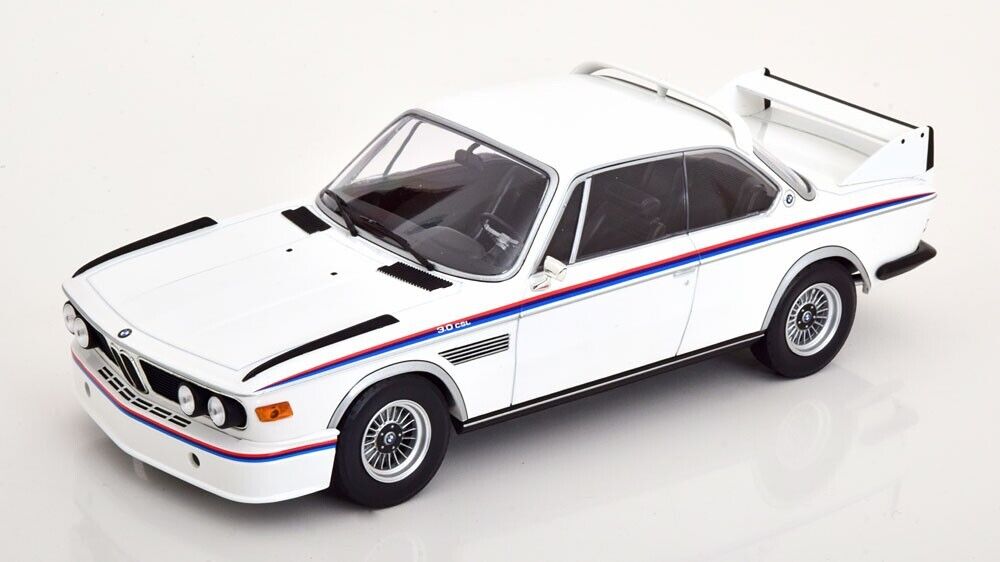 MINICHAMPS 1:18 1973 BMW 3.0 CSL Diecast Car White 155028136