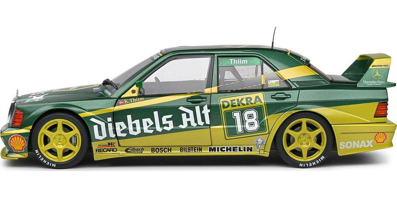 Solido 1:18 Mercedes-Benz 190 EVO II #18 Kurt Thiim DTM Deutsche Tourenwagen Meisterschaft Diecast