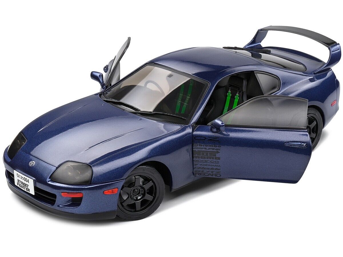 SOLIDO 1:18 1993 TOYOTA SUPRA MK4 (A80) STREETFIGHTER RHD DARK BLUE  S1807603