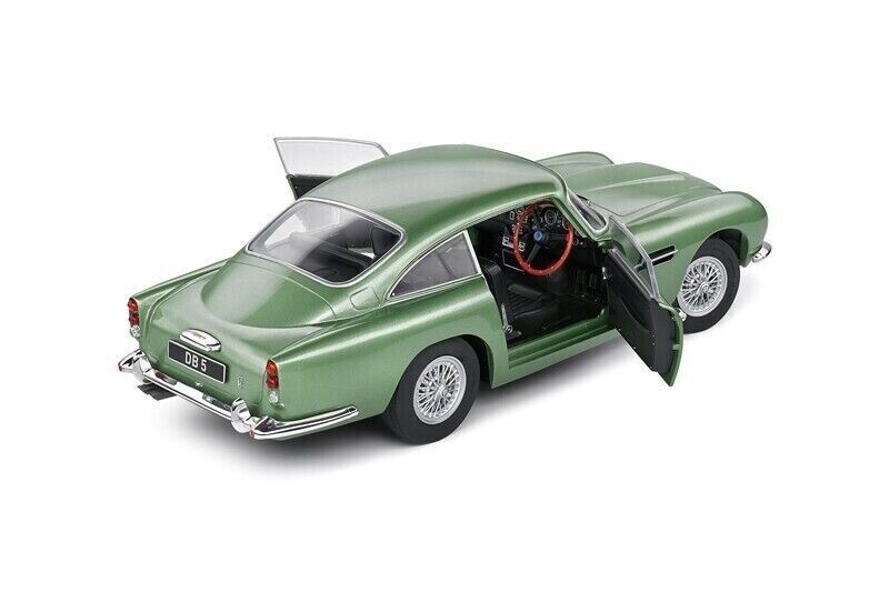 SOLIDO 1:18 1964 ASTON MARTIN DB5 RHD PORCELAIN GREEN  DIECAST  S1807102