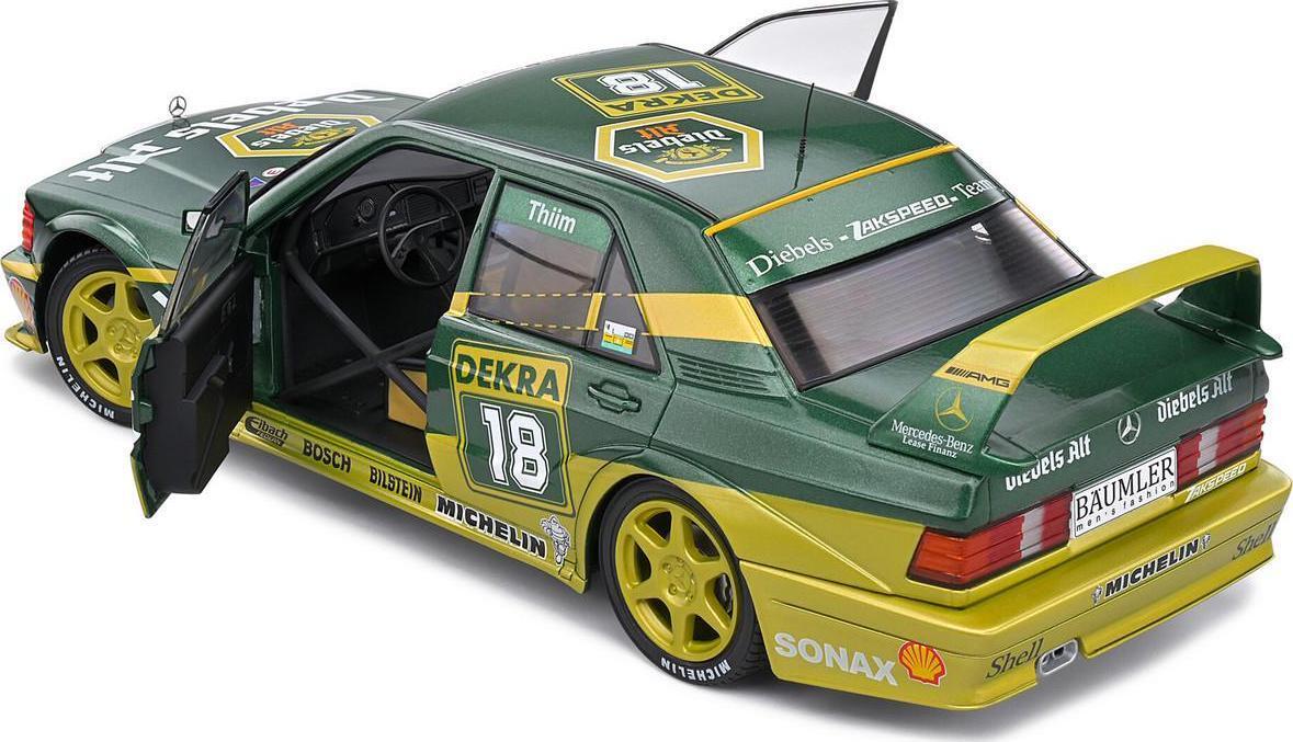 Solido 1:18 Mercedes-Benz 190 EVO II #18 Kurt Thiim DTM Deutsche Tourenwagen Meisterschaft Diecast