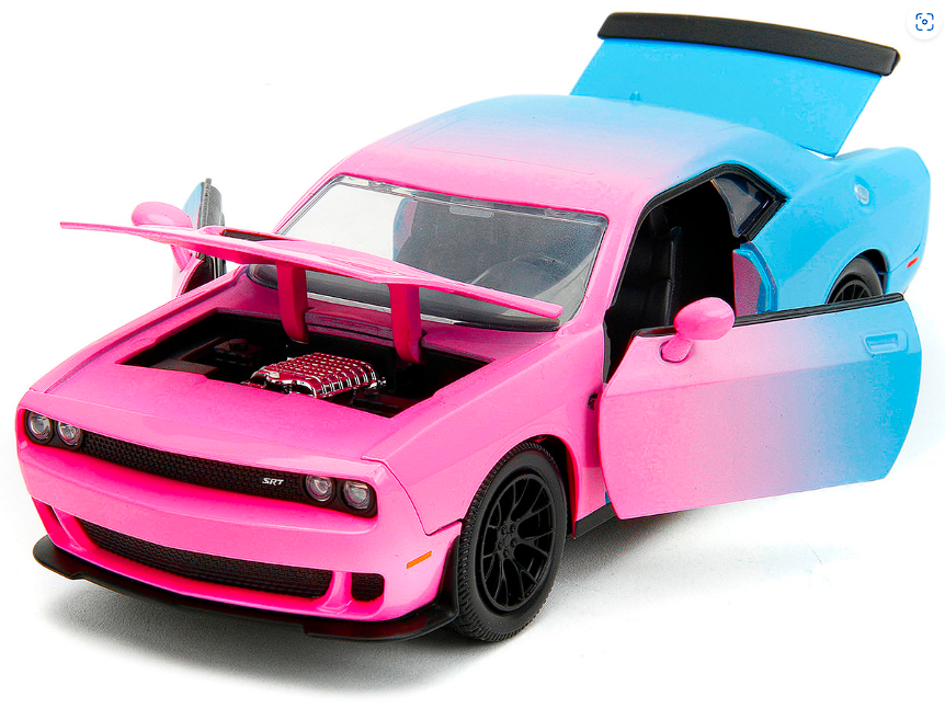 Jada 1:24 Dodge Challenger SRT Hellcat 2015 Pink Slips Diecast