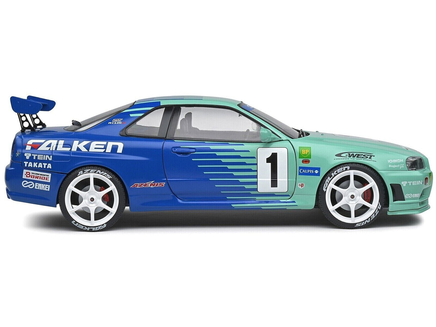 Solido 1:18 Nissan Skyline (R34) GT-R JGTC 2001-1999 #1 S1804304 Diecast