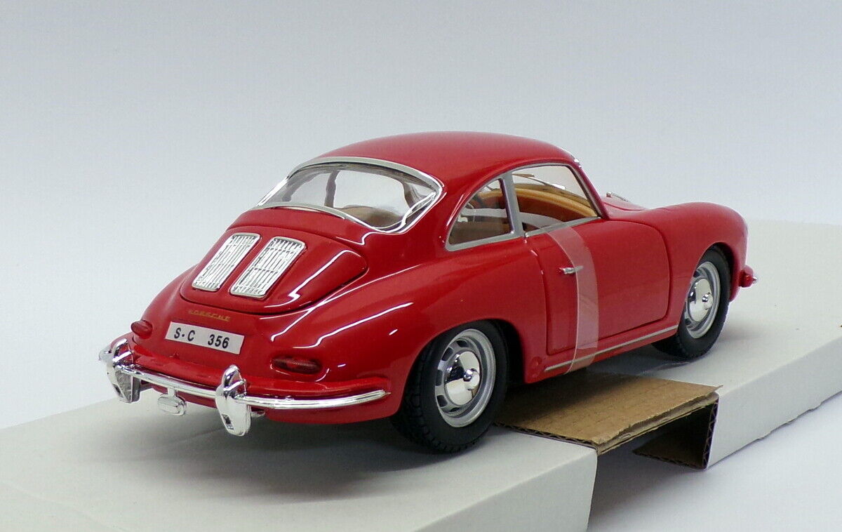 Bburago 1:24 1961 Porsche 356 B Coupe Red Diecast 22079RD