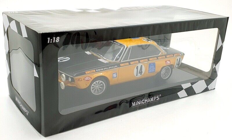 MINICHAMPS 1:18 BMW 2800 CS #14 WINNER 24H OF SPA 1970 LTD ED 564 PCS  155702714