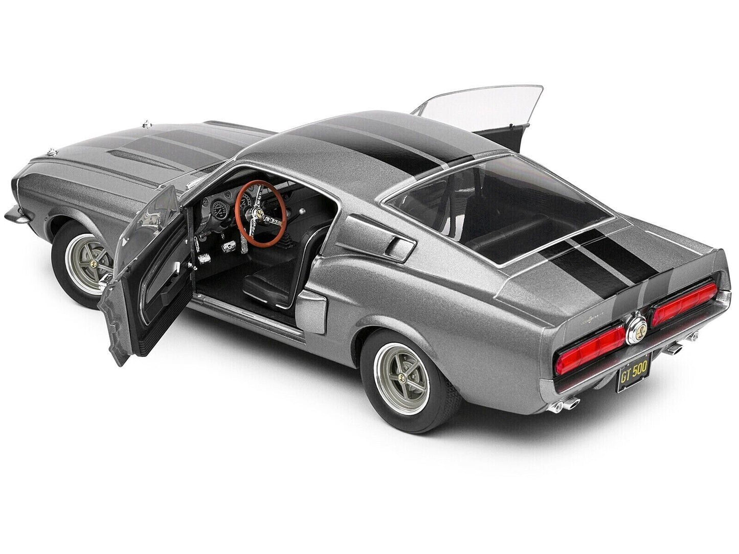 Solido 1:18 1967 Shelby GT500 Grey With Black Stripes S1802905