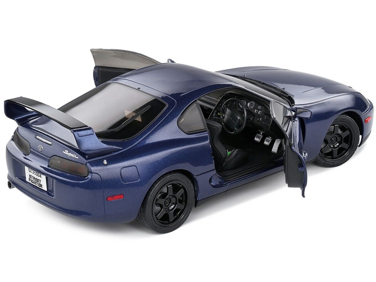 SOLIDO 1:18 1993 TOYOTA SUPRA MK4 (A80) STREETFIGHTER RHD DARK BLUE  S1807603