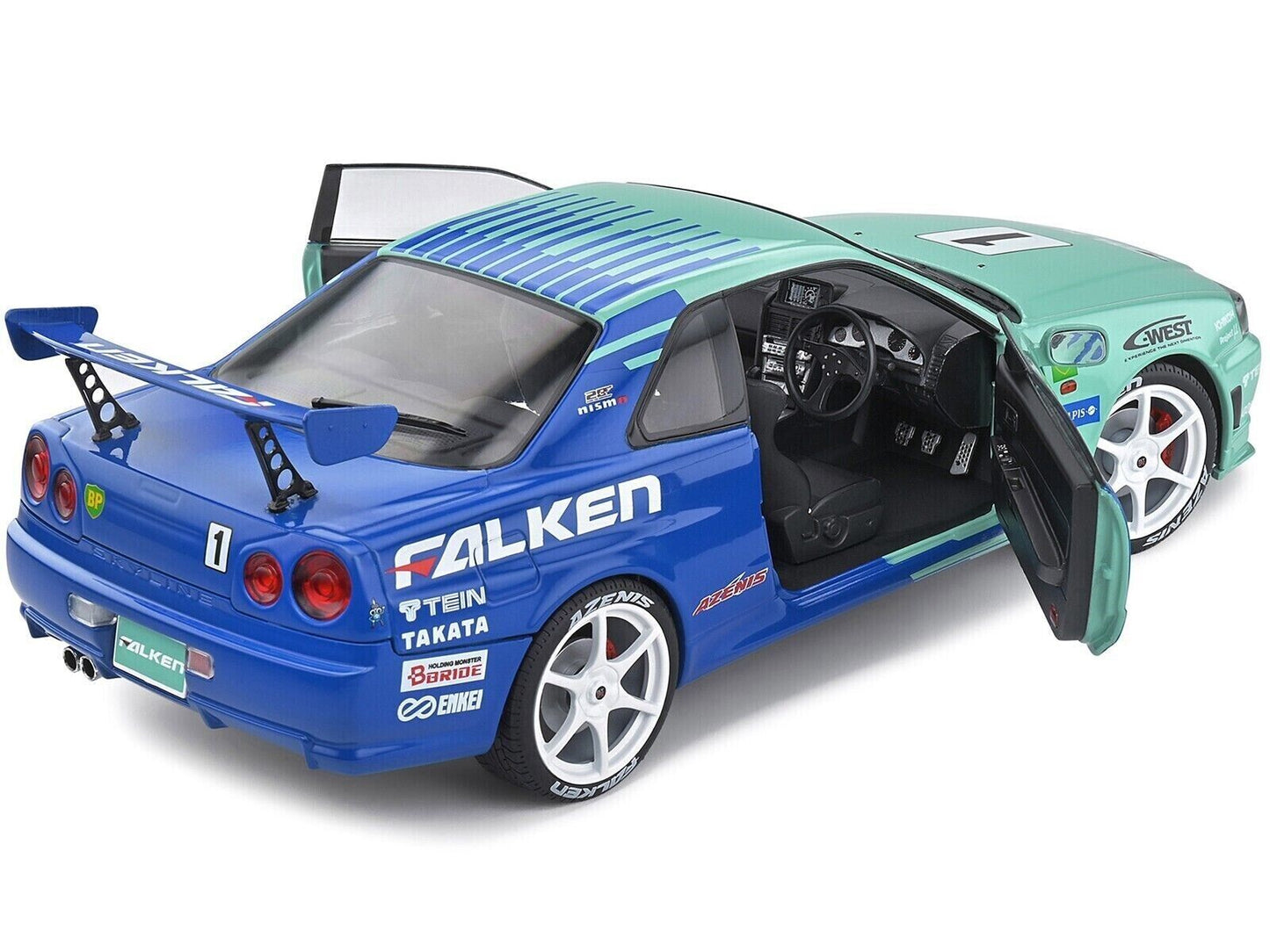 Solido 1:18 Nissan Skyline (R34) GT-R JGTC 2001-1999 #1 S1804304 Diecast