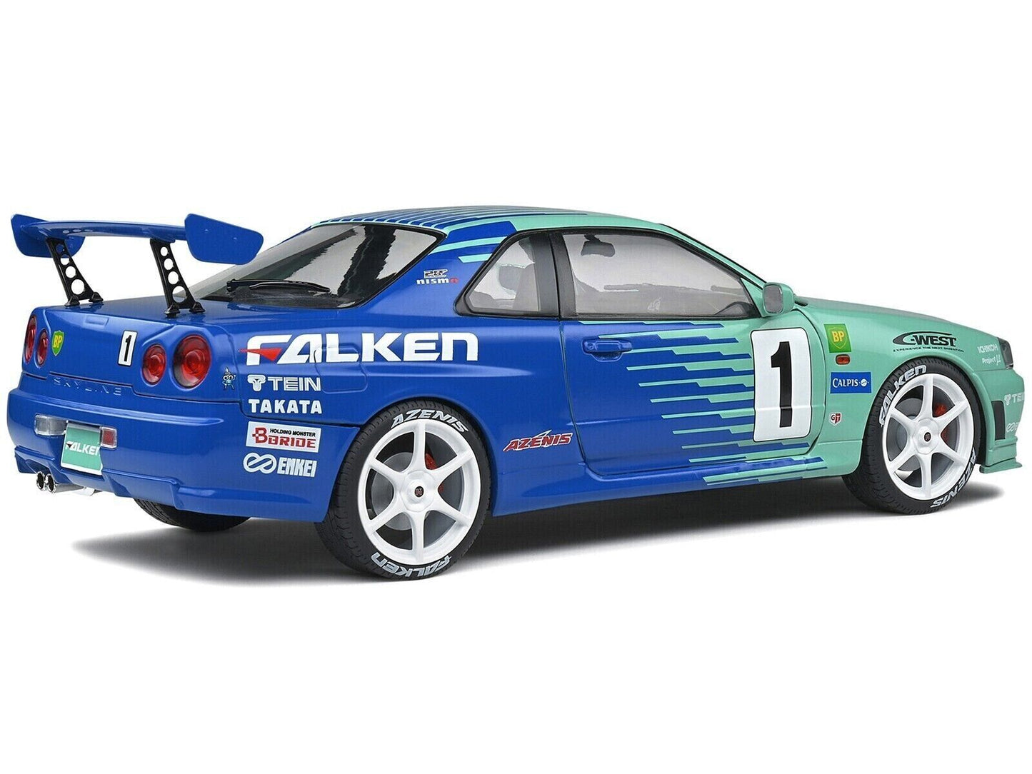 Solido 1:18 Nissan Skyline (R34) GT-R JGTC 2001-1999 #1 S1804304 Diecast