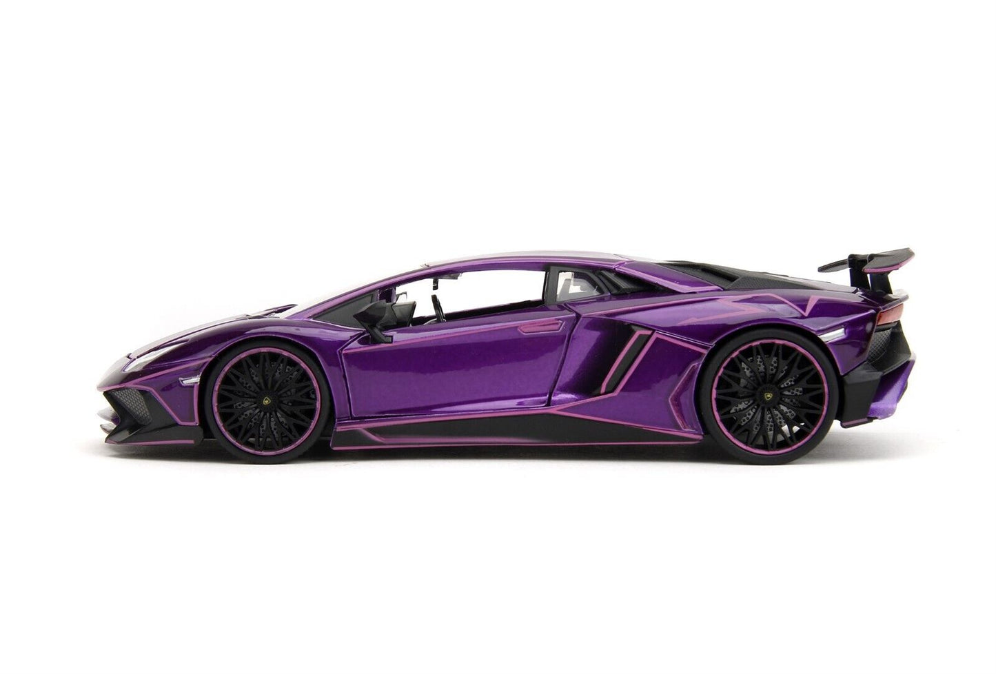 Jada 1:24 Pink Slips Lamborghini Aventador SV Purple Diecast Model Car New 34656