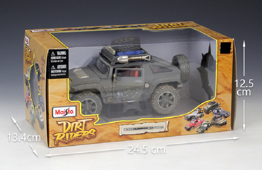 Maisto 1:24 Dirt Rider 2008 Hummer HX Concept Diecast