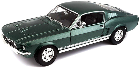 Maisto 1:18 1967 FORD MUSTANG GTA FASTBACK GREEN DIECAST