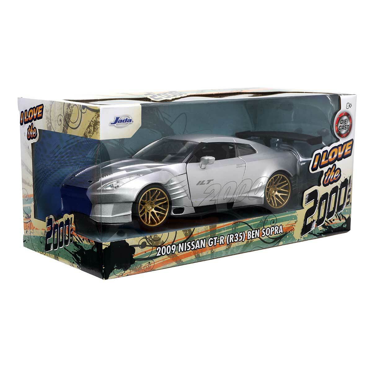 Jada 1:24 "I Love the 2000s": 2009 Nissan GT-R (R35) Ben Sopra Diecast