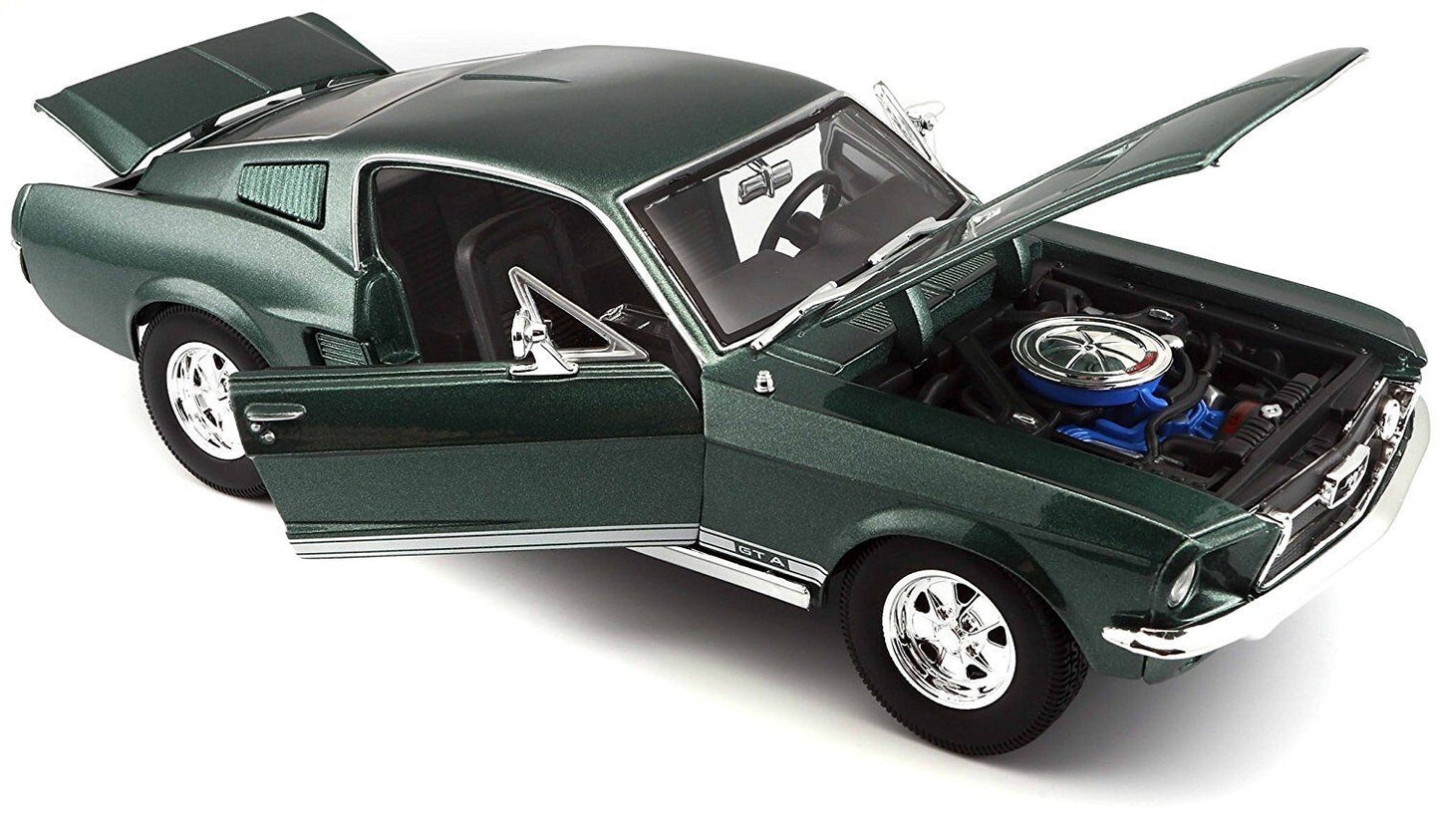 Maisto 1:18 1967 FORD MUSTANG GTA FASTBACK GREEN DIECAST