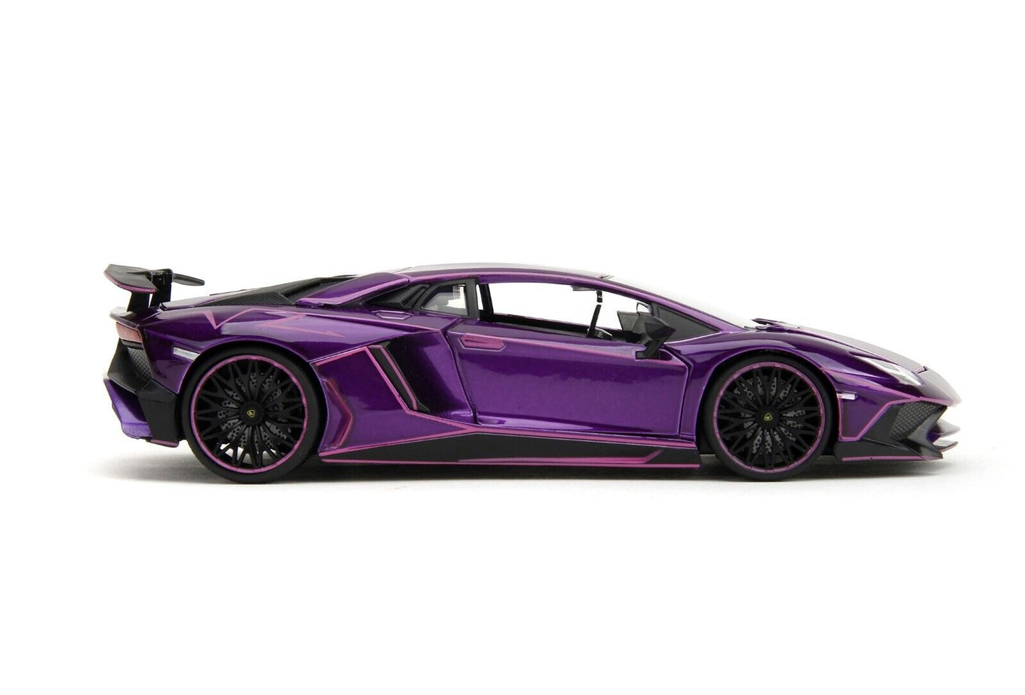 Jada 1:24 Pink Slips Lamborghini Aventador SV Purple Diecast Model Car New 34656