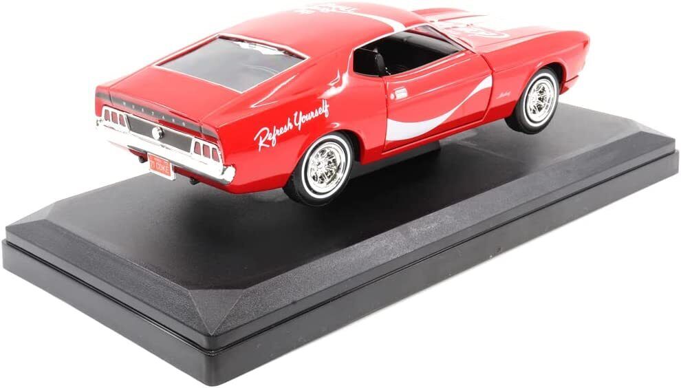 1:24 1971 Ford Mustang Sportsroof Red "COCA-COLA"  Diecast Model Car 424071