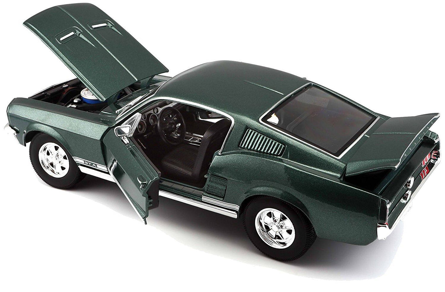 Maisto 1:18 1967 FORD MUSTANG GTA FASTBACK GREEN DIECAST