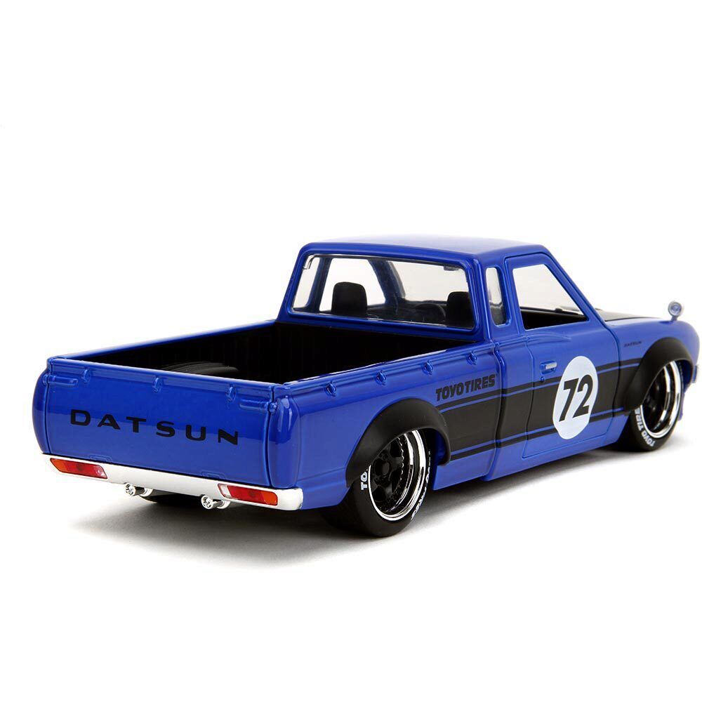 JADA JUST TRUCKS 1:24 1972 DATSUN 620 PICKUP TRUCK with EXTRA WHEELS BLUE 34193