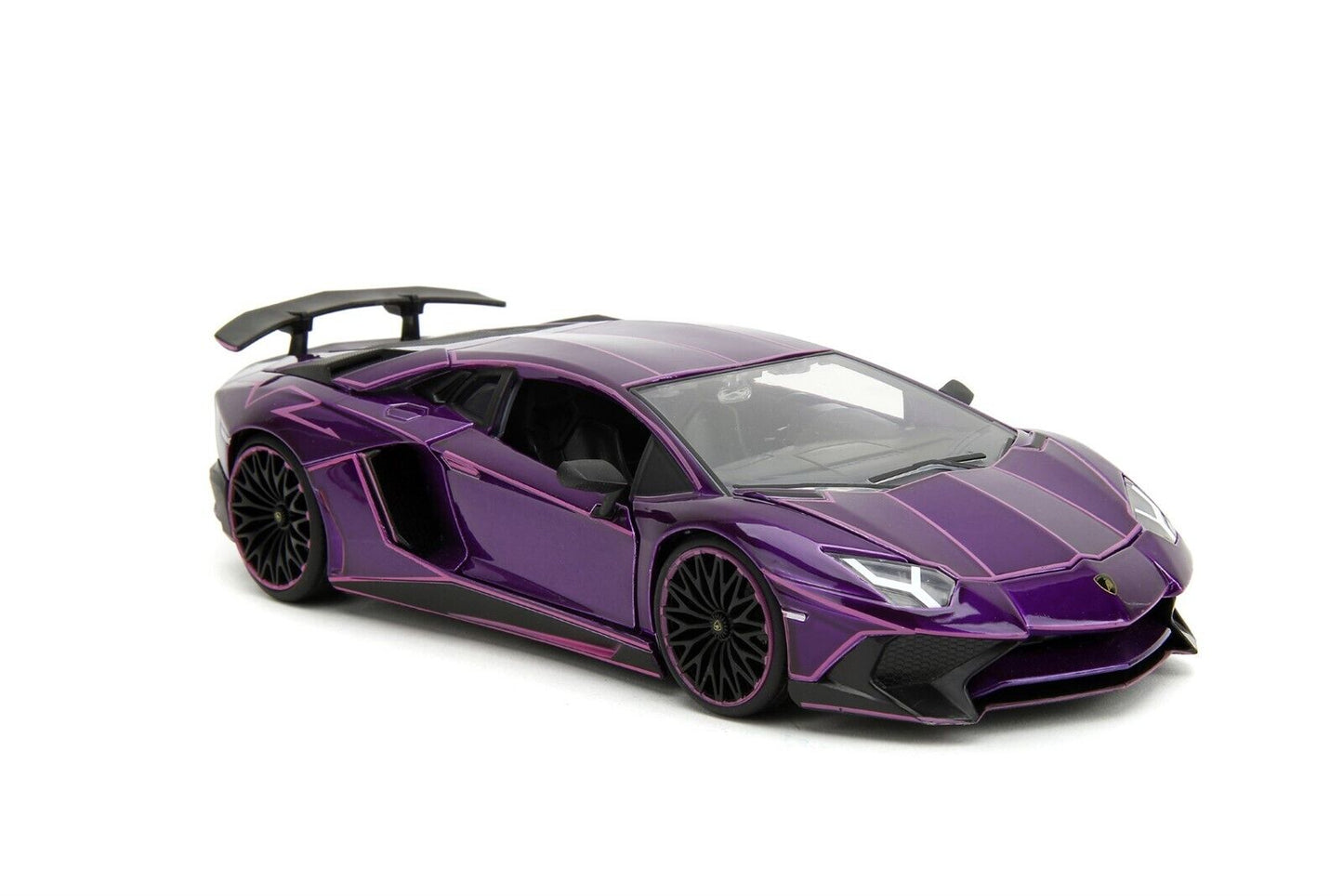 Jada 1:24 Pink Slips Lamborghini Aventador SV Purple Diecast Model Car New 34656