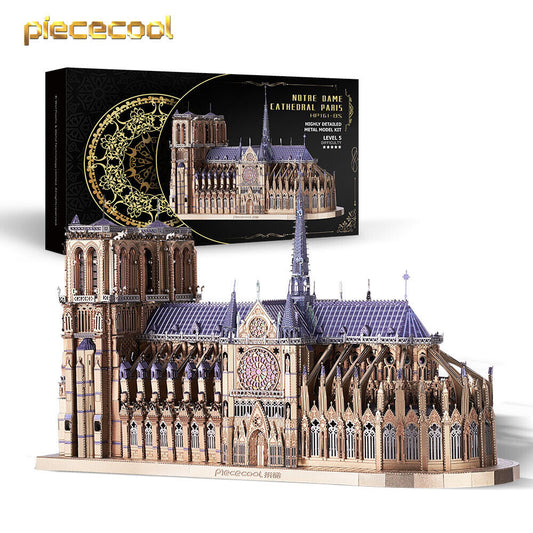 Piececool Notre-Dame DE Paris Large Full color HP161-BS Difficulty Level 5 3D Puzzle