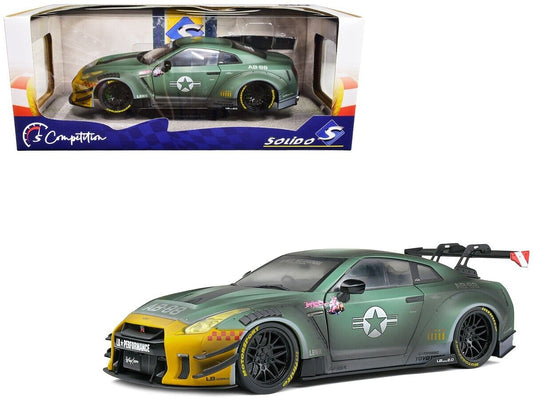 Solido 1:18 2022 Nissan GT-R (R35) LB Walk Body Kit 2 Army Fighter