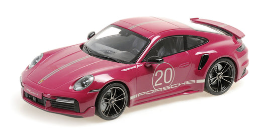 Minichamps 1:18 PORSCHE 911 (992) TURBO S COUPE SPORT DESIGN RED 2021 155069172