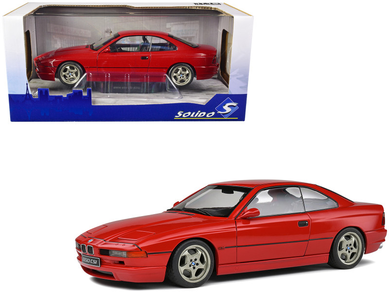 Solido 1:18 1990 BMW 850 CSI (E31) Brilliant Rot Red  Diecast Model S1807001