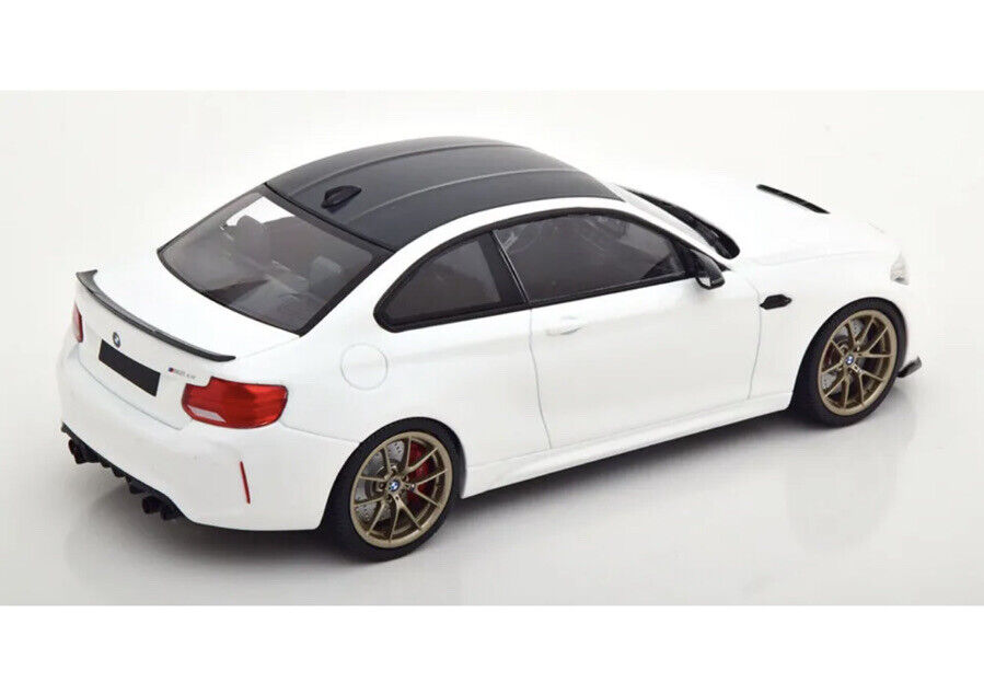 2020 BMW M2 CS WHITE W/ GOLD WHEELS 1:18 DIECAST MODEL CAR MINICHAMPS 155021020