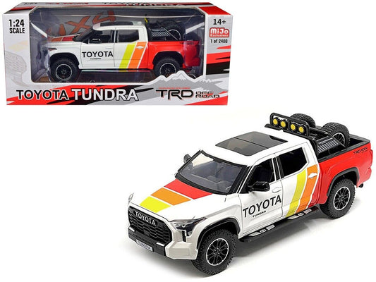 MIJO 2023 1:24 Toyota Tundra TRD Off-Road 4×4 1White / Red H08555R-MJS01