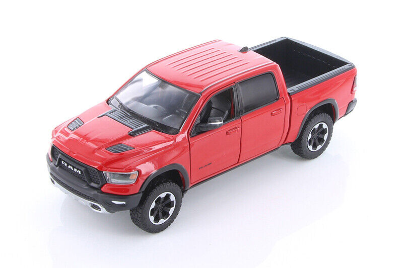 MotorMax 1:27 2019 Dodge RAM 1500 Crew Cab Rebel Diecast Model Red 79358