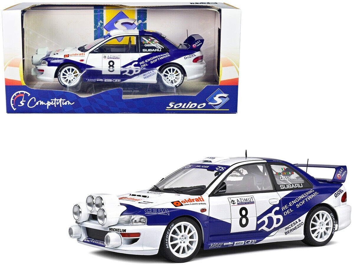 Solido 1:18 1999 Subaru Impreza S5 WRC Rally Azimut Di Monza 2000 #8 S1807403